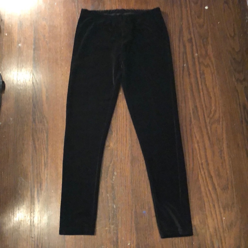NWT Outdoor Kids Velour Black Leggings